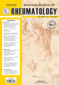 Romanian Journal of Neurology, Volume XXIV, No. 1, 2015